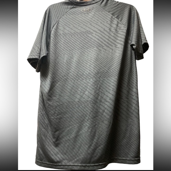 Under Armour Men's Gray Velocity Jacquard Activewear Shirt Sz M - Picture 2 of 6